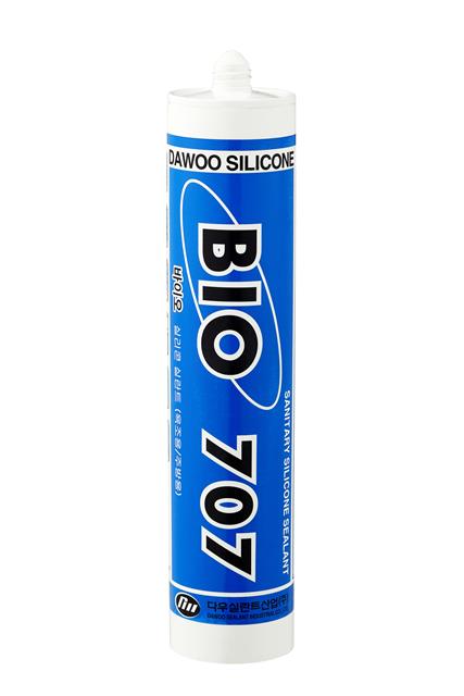 Dawoo Sealant BIO 707 Санитарный силиконовый герметик, белый, 270мл. - фото